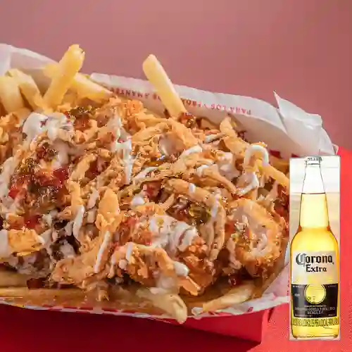 Combo California Fries + Corona 330 ml