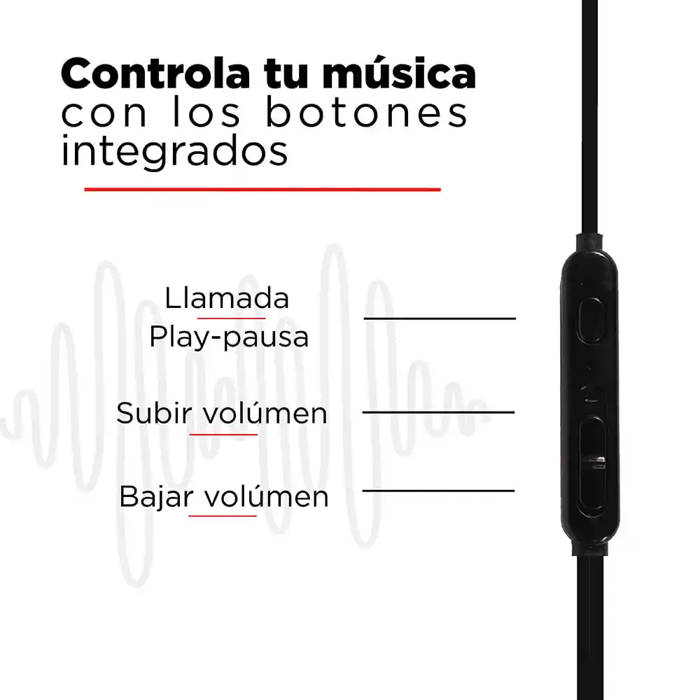 Miniso Audífonos De Cable, Negro