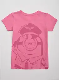 Camiseta Manga Corta Color Fucsia Minion Talla 10 96027