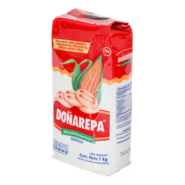 Doñarepa Harina de Maíz Blanco Extrafina