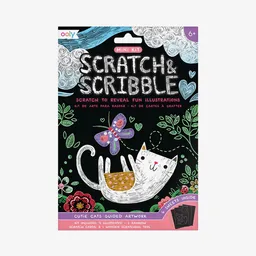 Ooly Kit Mini de Arte Scratch Gatos
