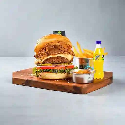 Combo Hamburguesa Chipotle + Quatro Original 400ML