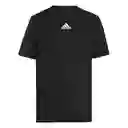 Adidas Camiseta Sm All Logo T Mujer Negro XS