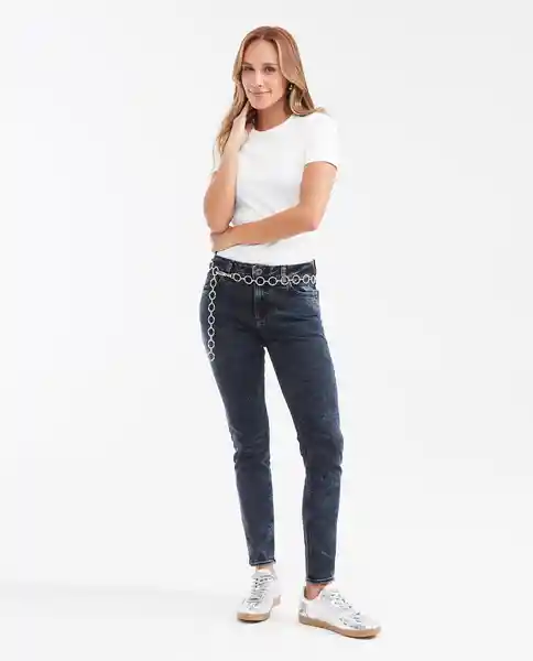 Jean Cosmo Femenino Color Azul Dark Talla 14 Chevignon