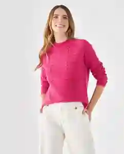 Suéter Tejido Rosa Fucsia Médio Talla XL 169F217 Esprit