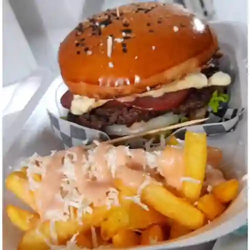 Hamburguesa Sencilla y Papas