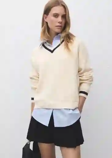 Jersey Chiara Beige Talla XS Mujer Mango