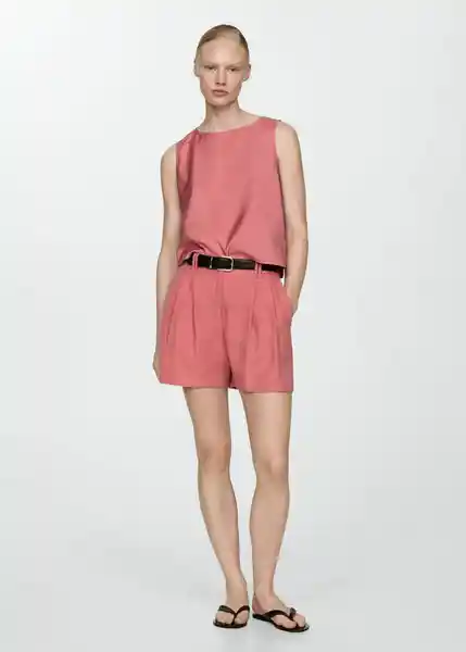 Top Bosco-h Rosa Pastel Talla L Mujer Mango