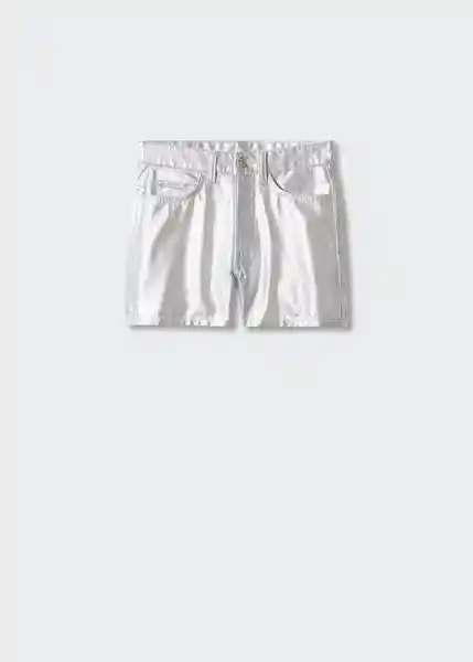 Short Silver Plata Talla 20 Mango Teen Girl Mango