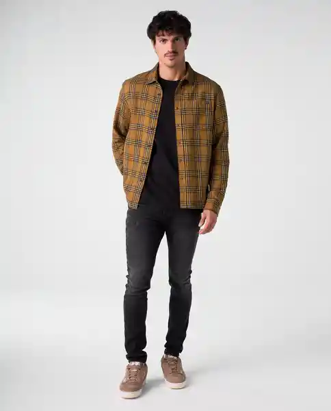Camisa Hombre Café Talla M 812G505_CAF180830 Americanino