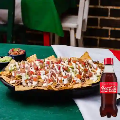 Totopos c/ carne +cocacola 250ml