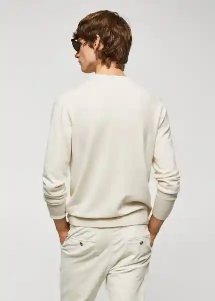 Jersey Lotus Offwhite Talla L Hombre Mango