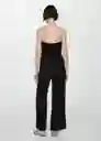 Enterizo Mono Tara Negro Talla S Mujer Mango