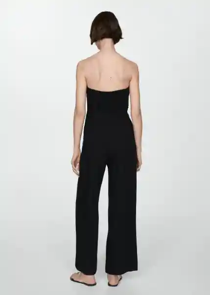 Enterizo Mono Tara Negro Talla S Mujer Mango