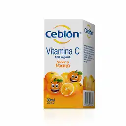 Cebión Vitamina C en Gotas para niños sabor a Naranja con 30ml