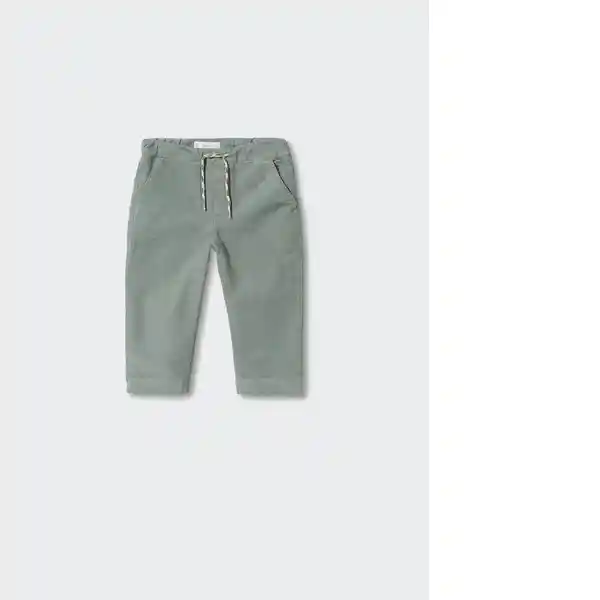 Pantalón Chambery Verde Talla 66 Niños Mango