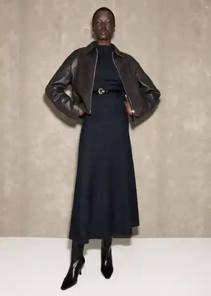 Saco Jersey Nuria Navy Talla XS Mujer Mango