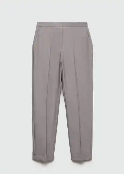 Pantalón Borevi Gris Talla 34 Mujer Mango