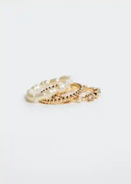 Anillo Aida Oro Talla M Mujer Mango