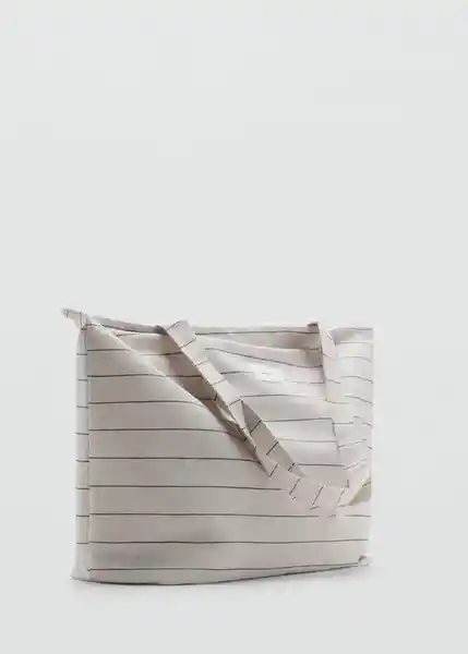 Bolso G Rebag3 Crudo Talla 99 Mujer Mango