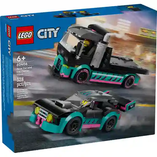 Set de Construcción Coche de Carreras y Transporte Lego
