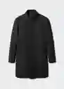 Abrigo Funnel Gris Talla M Hombre Mango