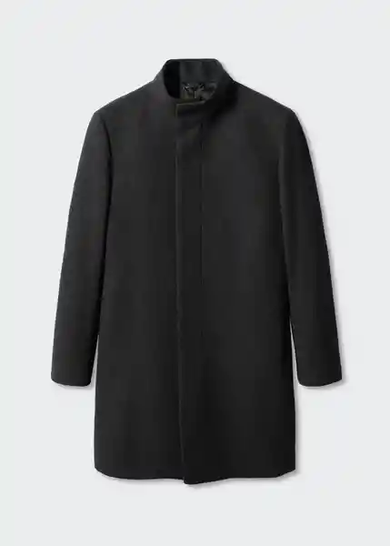 Abrigo Funnel Gris Talla M Hombre Mango