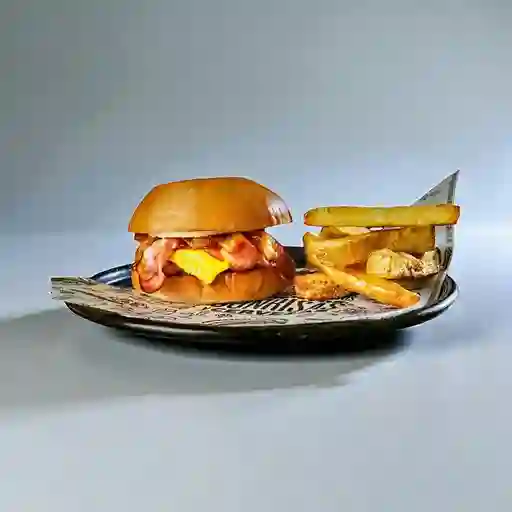 Bacon Burger + Papas