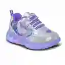 Los Gomosos Tenis Con Luces Orlova Niña Plata Talla 22