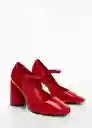 Zapatos Amber Rojo Talla 36 Mujer Mango