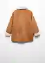 Abrigo Mariona Camel Talla 07 Niña Mango