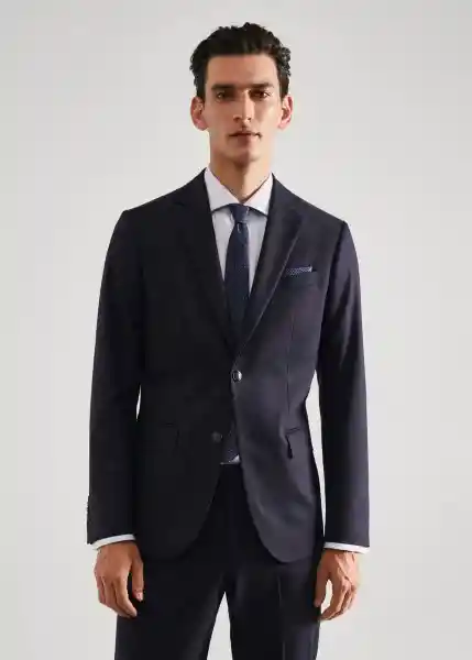Blazer Americana Breda Navy Talla 48 Hombre Mango