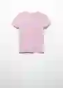 Camiseta Gal Rosa Talla L Mujer Mango