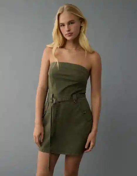Vestido Mujer Verde Talla: 2 8248309 American Eagle
