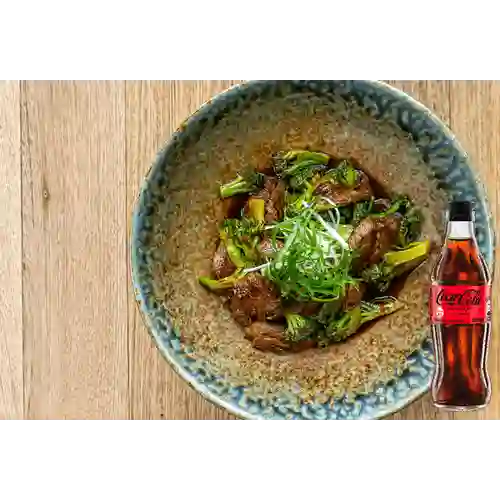 Combo Stir Fried Mongolian Beef +Cocacola S/az 300ML