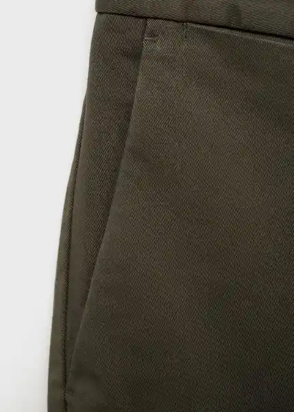 Pantalón Barna Khaki Talla 42 Hombre Mango