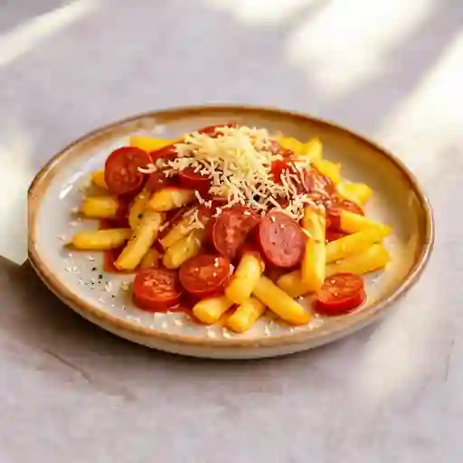 Salchipapa/choripapa