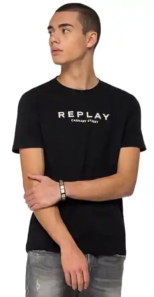 Replay Camiseta Basic Jersey 30/1 Para Hombre Talla L