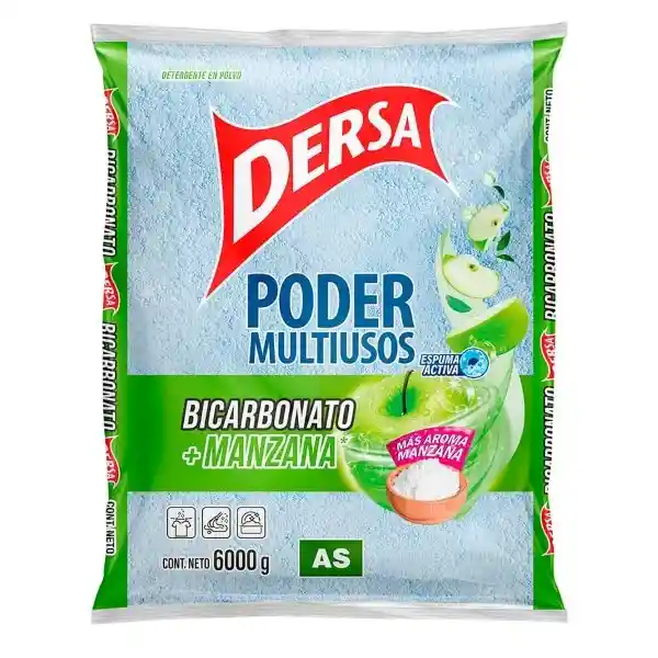 Dersa Detergente Polvo Bicarbonato Manzana