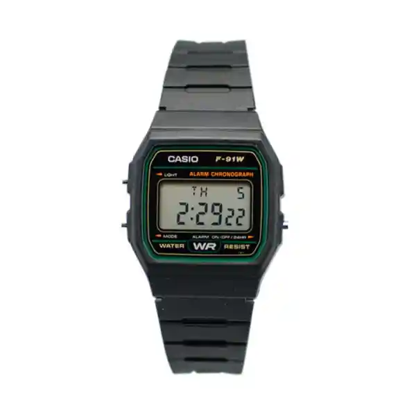 Reloj Retro Hombre Negro F91W_3DG Casio