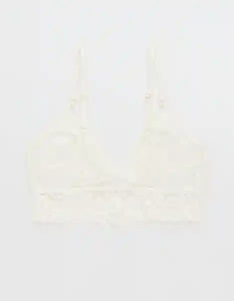 Top Bralette Aerie Blanco Talla Small American Eagle