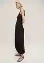 Vestido Calista Chocolate Talla M Mujer Mango