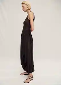 Vestido Calista Chocolate Talla M Mujer Mango