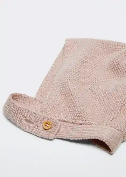 Gorro Capota Rosa Talla 62 Niños Mango