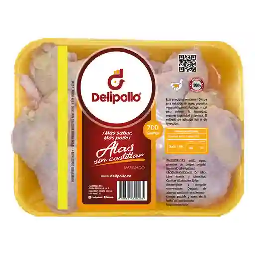 Delipollo Ala Sin Costillar