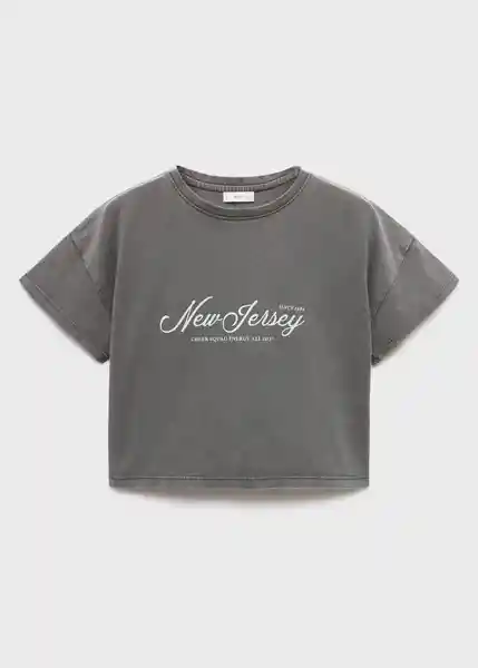 Camiseta Jersey Antracita Talla 14 Niñas Mango