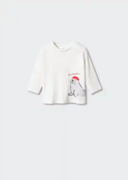 Camiseta Mocca Offwhite Talla 69 Niños Mango