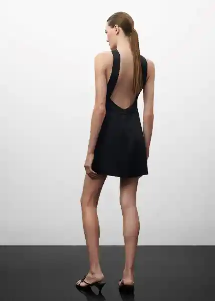 Vestido West Negro Talla XS Mujer Mango