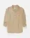 Camisa Mujer Beige Talla: Medium American Eagle
