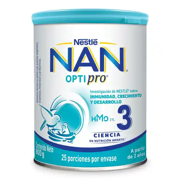 Fórmula infantil en polvo NAN OPTIPRO 3 x 800g